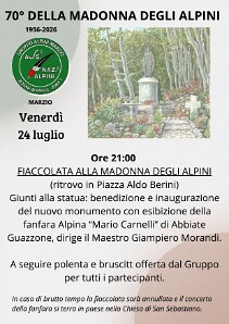 FESTA ALPINA GRUPPO DI MARZIO VENERDì 24 LUGLIO null